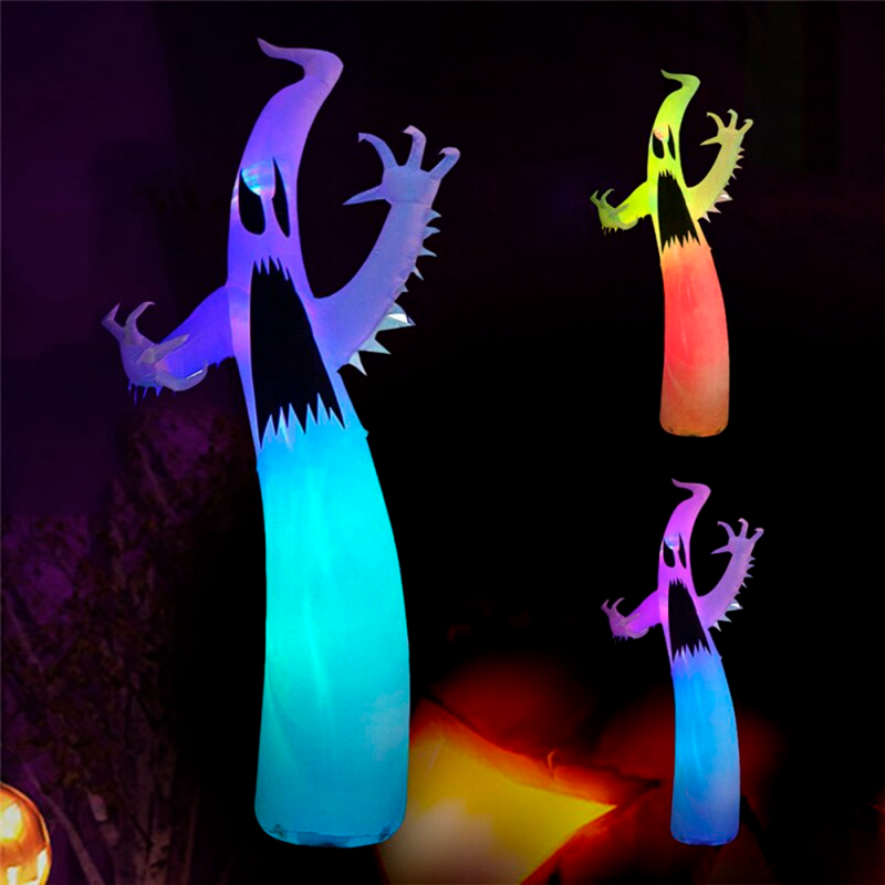 Fantasma Inflável Grande De LED BIV 3,6m Decoração Halloween - Compre Agora!