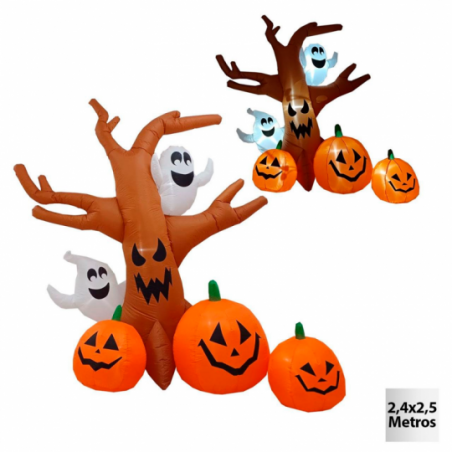Floresta Fantasma Inflável LED Bivolt 2,4m Halloween