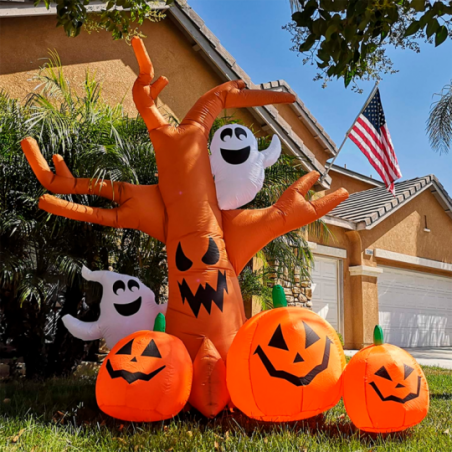 Floresta Fantasma Inflável LED Bivolt 2,4m Halloween