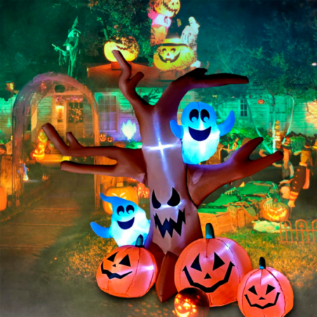 Floresta Fantasma Inflável LED Bivolt 2,4m Halloween
