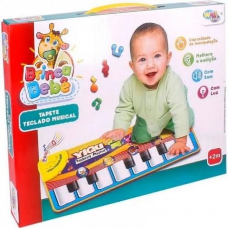 Tabele Teclado Musical Baby Com Musicas Sons De Animais Infantil - Feira da Madrugada SP