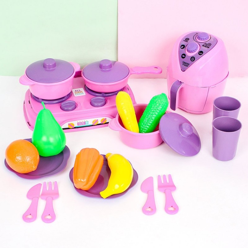 Kit Minha Cozinha Com Frutinhas 19 Peças De Brinquedo