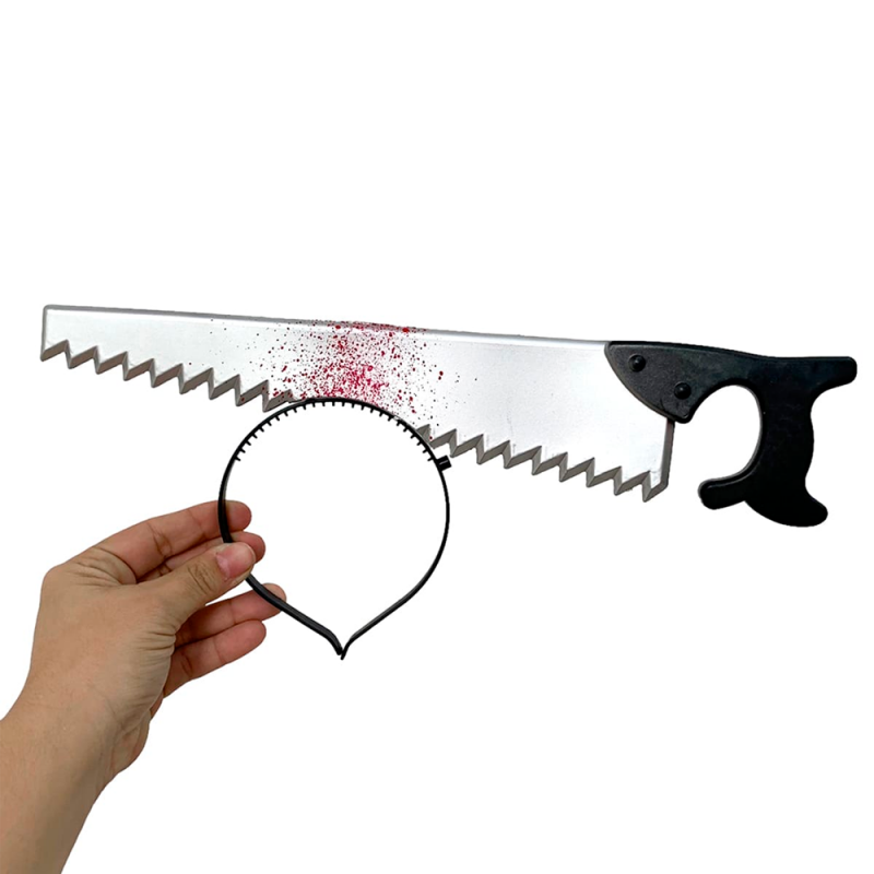 Tiara Halloween Serrote Com Sangue Falso Fantasia - Compre Agora!