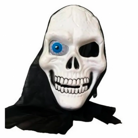 Máscara Halloween Caveira com Olho Rosto Terror Fantasia - Compre Agora!