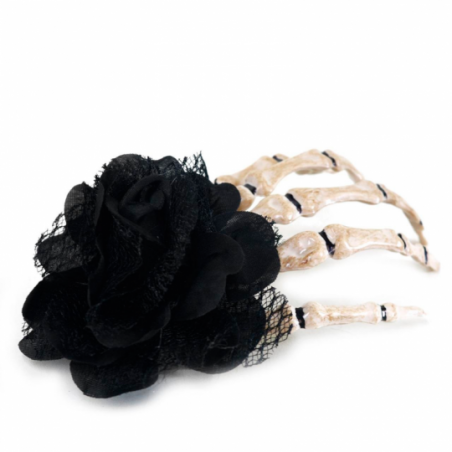 Presilha Cabelo Halloween Mão Esqueleto Acessório Fantasia - Compre Agora!