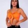Cropped Blusa Com Alça Corrente Bojo Amarração Feminina - Feira da Madrugada SP