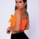 Cropped Blusa Com Alça Corrente Bojo Amarração Feminina - Feira da Madrugada SP