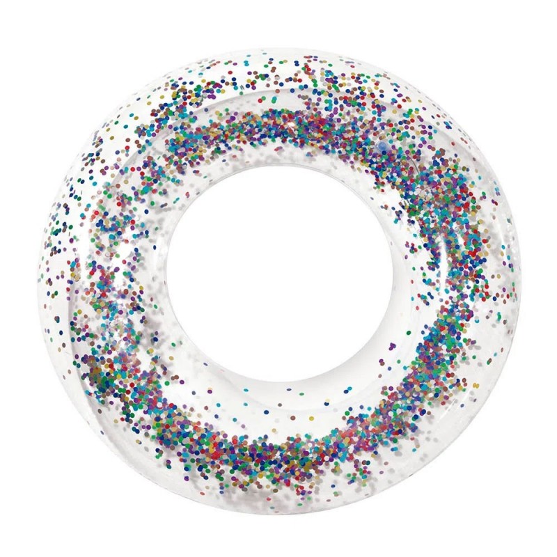 Boia Inflável Com Glitter Metalizado Circular 55 Cm Funs - Feira da Madrugada SP