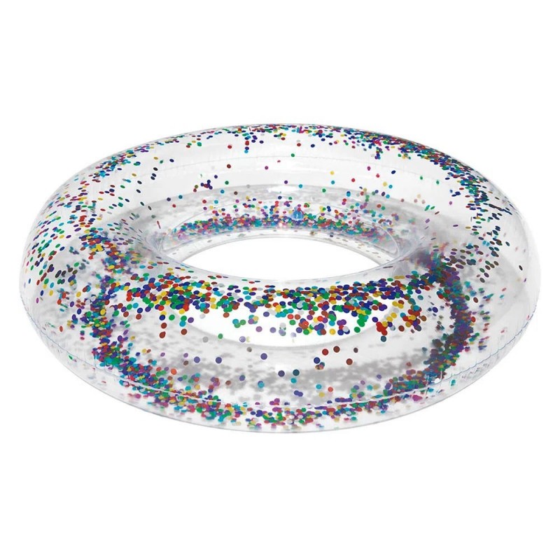 Boia Inflável Com Glitter Metalizado Circular 55 Cm Funs - Feira da Madrugada SP