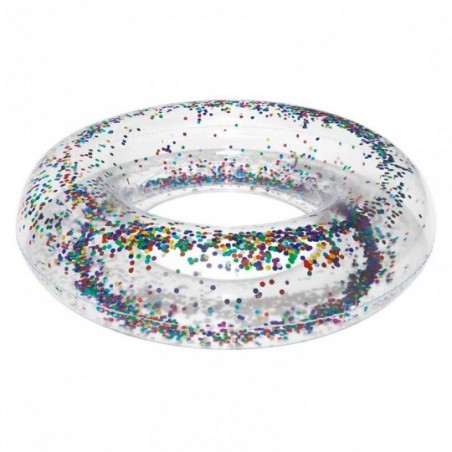 Boia Inflável Com Glitter Metalizado Circular 55 Cm Funs - Feira da Madrugada SP