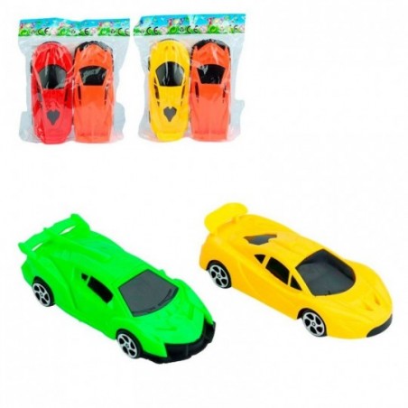 Kit 2 Carrinhos A Fricção Coloridos 12,5 Cm De Brinquedo Infantil - Feira da Madrugada SP