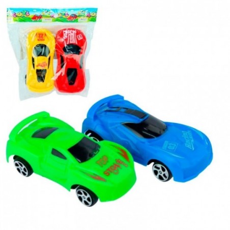 Kit 2 Mini Carrinhos 8 Cm Coloridos A Fricção De Brinquedo Infantil - Feira da Madrugada SP