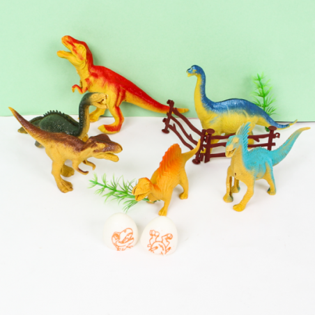 Conjunto Mini Brinquedo Dinossauro Com 11 Peças Wellkids - Compre Agora!