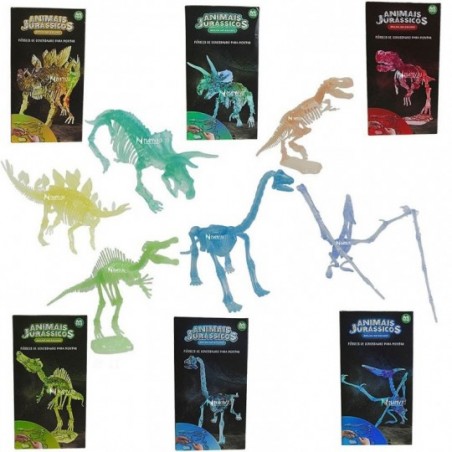 Fosseis De Dinossauro 3D Brilha No Escuro Brinquedo Infantil - Feira da Madrugada SP