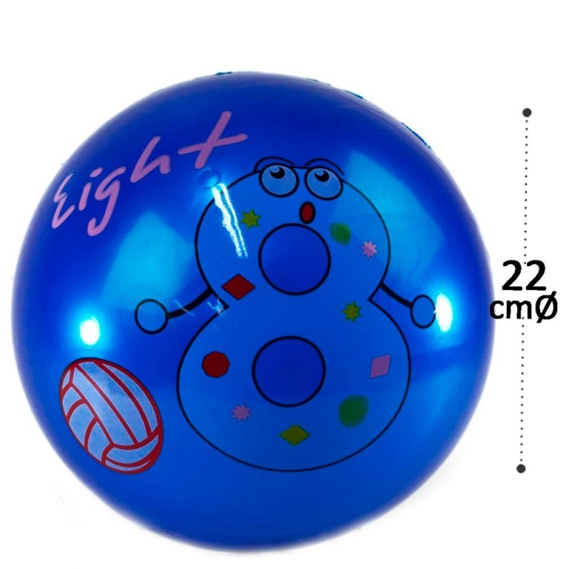 Bola De Vinil Com Números Estampado Colorida Infantil 22 Cm - Feira da Madrugada SP