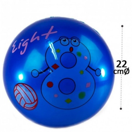 Bola De Vinil Com Números Estampado Colorida Infantil 22 Cm - Feira da Madrugada SP