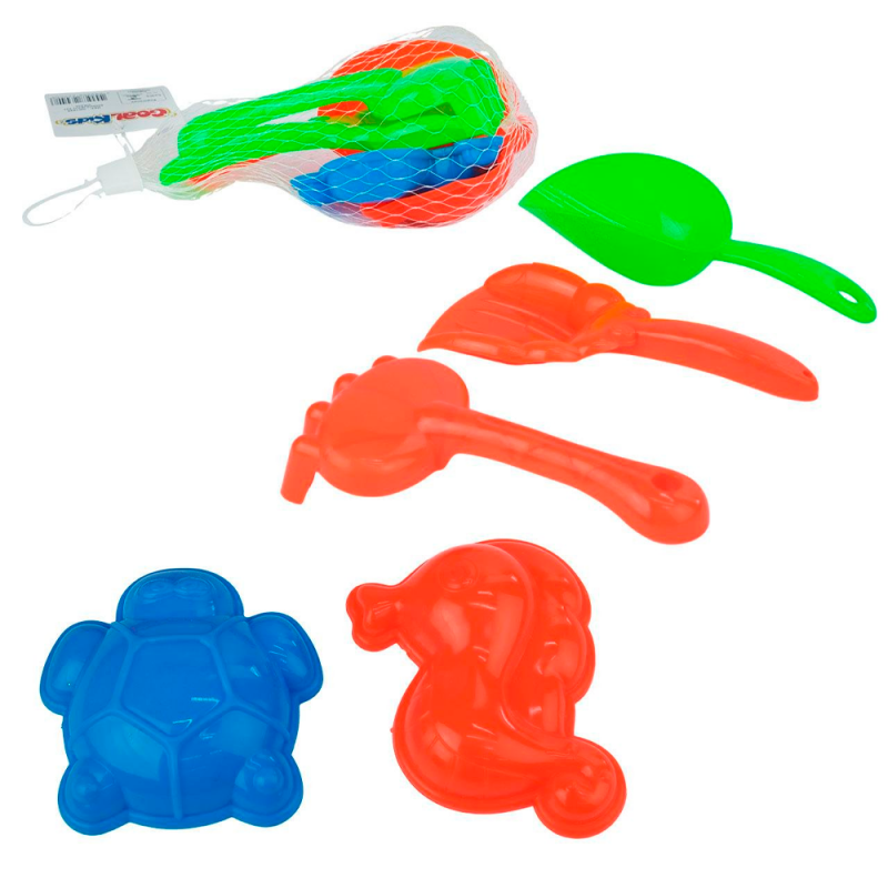 Brinquedo Kit Praia Com 5 Peças Mini Moldes E Acessórios - Compre Agora!