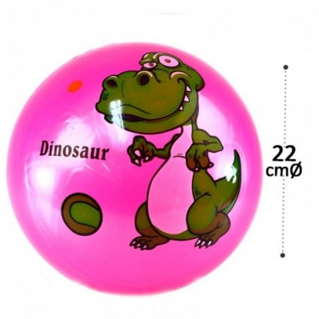 Bola De Vinil Dinossauro Baby Estampado Colorida Infantil 22 Cm - Feira da Madrugada Sp