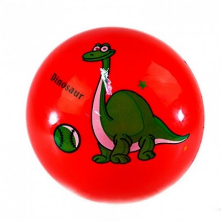 Bola De Vinil Dinossauro Baby Estampado Colorida Infantil 22 Cm - Feira da Madrugada Sp