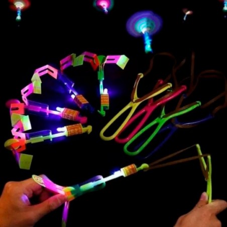 Estilingue De Brinquedo Com LED Colorido Infantil - Feira da Madrugada SP