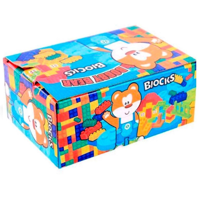 Blocos De Montar Com 28 Peças Colorido De Brinquedo Infantil - Feira da Madrugada SP