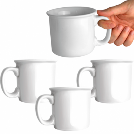 Conjunto 4 Canecas Porcelana 160 ML Xícaras Para Café Chá - Compre Agora!