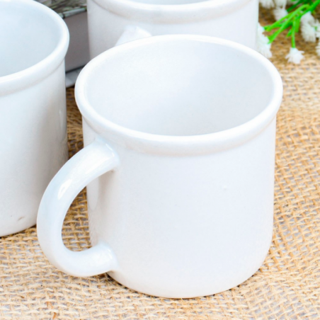 Conjunto 4 Canecas Porcelana 160 ML Xícaras Para Café Chá - Compre Agora!