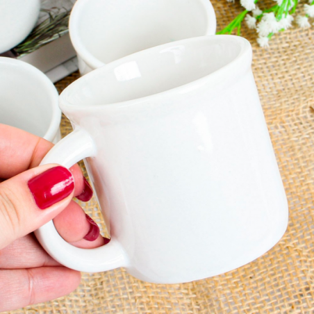 Conjunto 4 Canecas Porcelana 160 ML Xícaras Para Café Chá - Compre Agora!