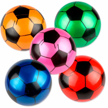 Bola De Vinil Futebol Leve Colorida 22cm Wellmix - Compre Agora!