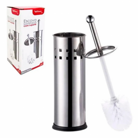 Escova Sanitária para Banheiro Com Base em Inox Wellmix - Compre Agora!