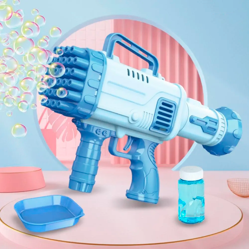 Pistola Lançador De Bolhas Blaster Infantil 45 Furos - Compre Agora!