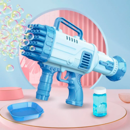 Pistola Lançador De Bolhas Blaster Infantil 45 Furos - Compre Agora!