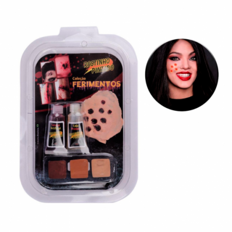 Ferimentos Falsos Furinhos Maquiagem Artística Halloween - Compre Agora!