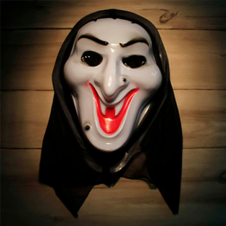 Máscara De Bruxa Com Capuz Grito De Horror Halloween