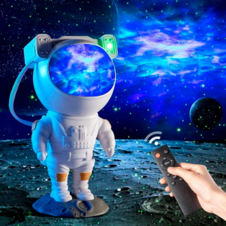 Luminária Projetor Astronauta Galáxia Estrelas Nebulosa - Compre Agora!
