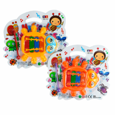 Xilofone Musical Infantil 16cm Tons Coloridos Brinquedo - Compre Agora!