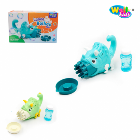 Pistola Lançador De Bolhas Rino Infantil Á Pilha - Compre Agora!