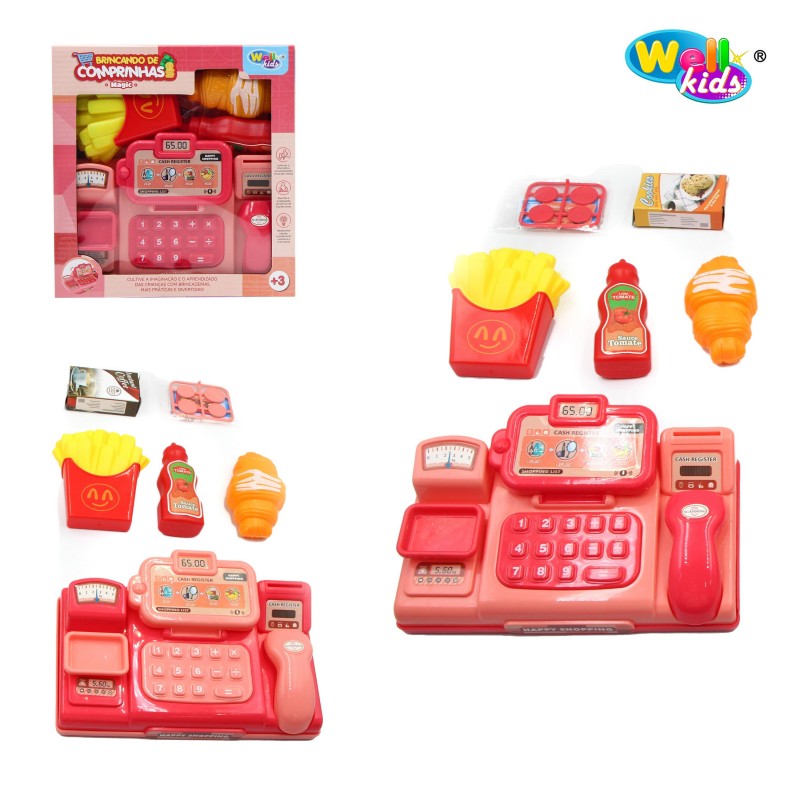 Caixa Registradora Magic Comidinhas Brincando De Comprinhas - Compre Agora!