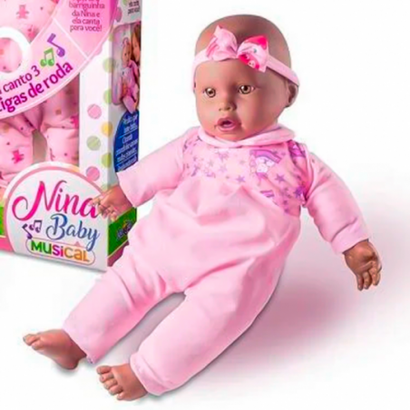 Boneca Infantil Nina Baby Negra Nova Toys Com Acessórios - Compre Agora!