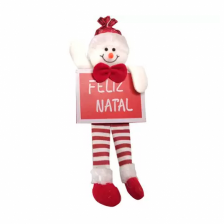 Enfeite De Pendurar Natal Papai Noel E Boneco De Neve - Compre Agora!