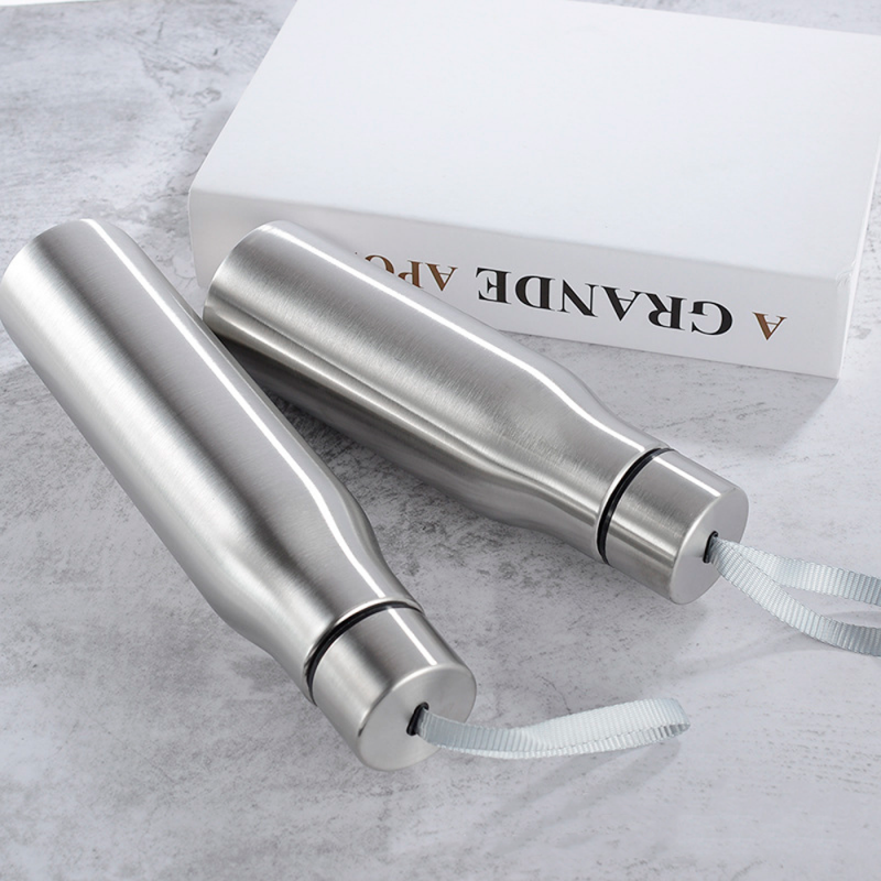 Garrafa Squeeze De Inox Com Alça Para Carregar 750ml - Compre Agora!