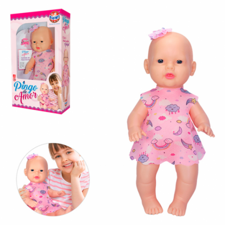 Boneca Pingo De Amor Com Certidão De Nascimento Sid-Nyl - Compre Agora!