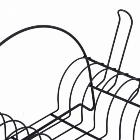 Escorredor De Louças Compacto Aço Cromado Porta Talher Prata - Compre Agora!