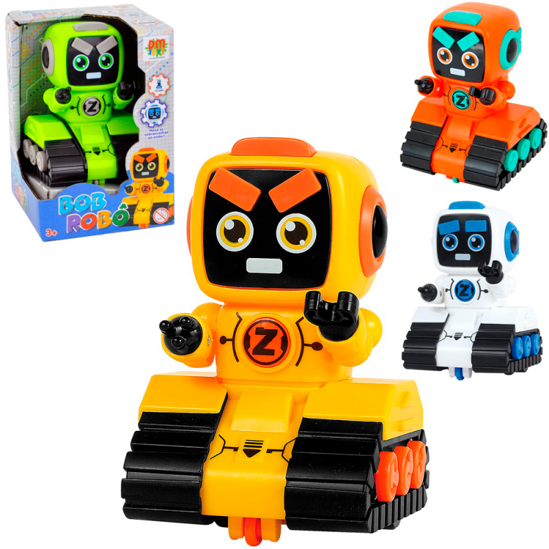 Robô Infantil A Fricção Bob Na Caixa Na Caixa 11cm - Compre Agora!