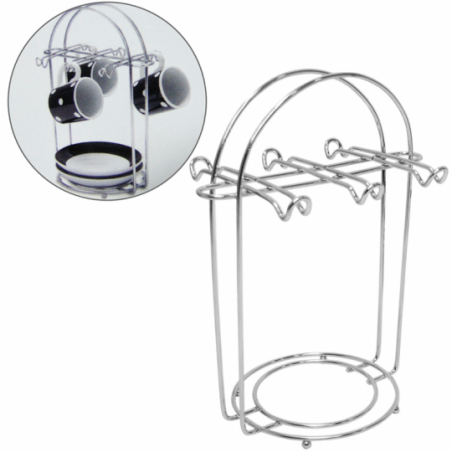 Suporte Aramado Organizador Para 6 Xícaras E Pires - Compre Agora!