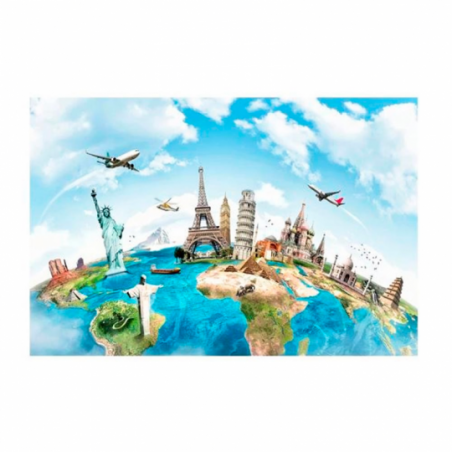 Brinquedo Jogo Quebra-Cabeça 100 Peças Tema Viagens - Compre Agora!