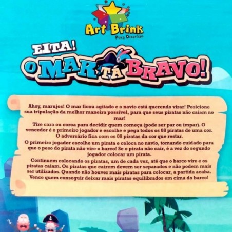 Jogo Navio Dos Pirata Brinquedo Equilíbrio O Mar Tá Bravo - Compre Agora!