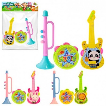Kit Bandinha De Brinquedo Baby Infantil Com 3 Peças - Compre Agora!