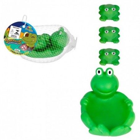 Brinquedo Kit Sapinho Hora Do Banho Emborrachado 4 Peças - Compre Agora!