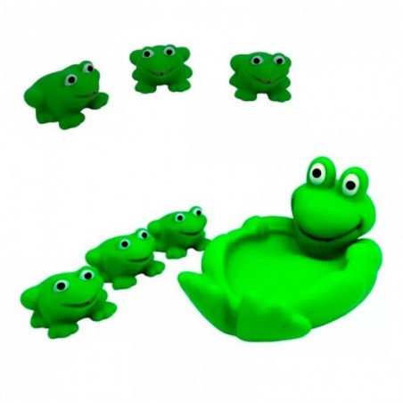 Brinquedo Kit Sapinho Hora Do Banho Emborrachado 4 Peças - Compre Agora!